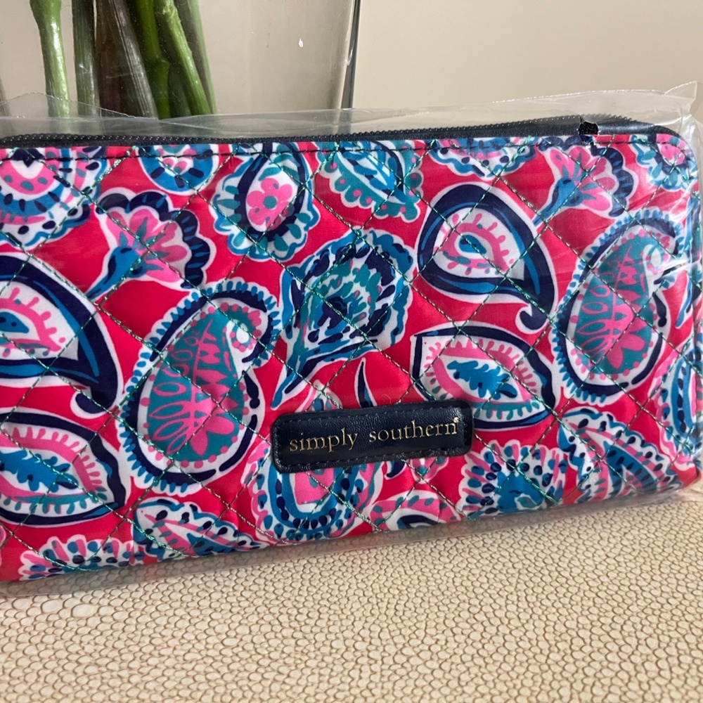 Simply Southern Phone Wallet w/ Wrist Strap Zipper